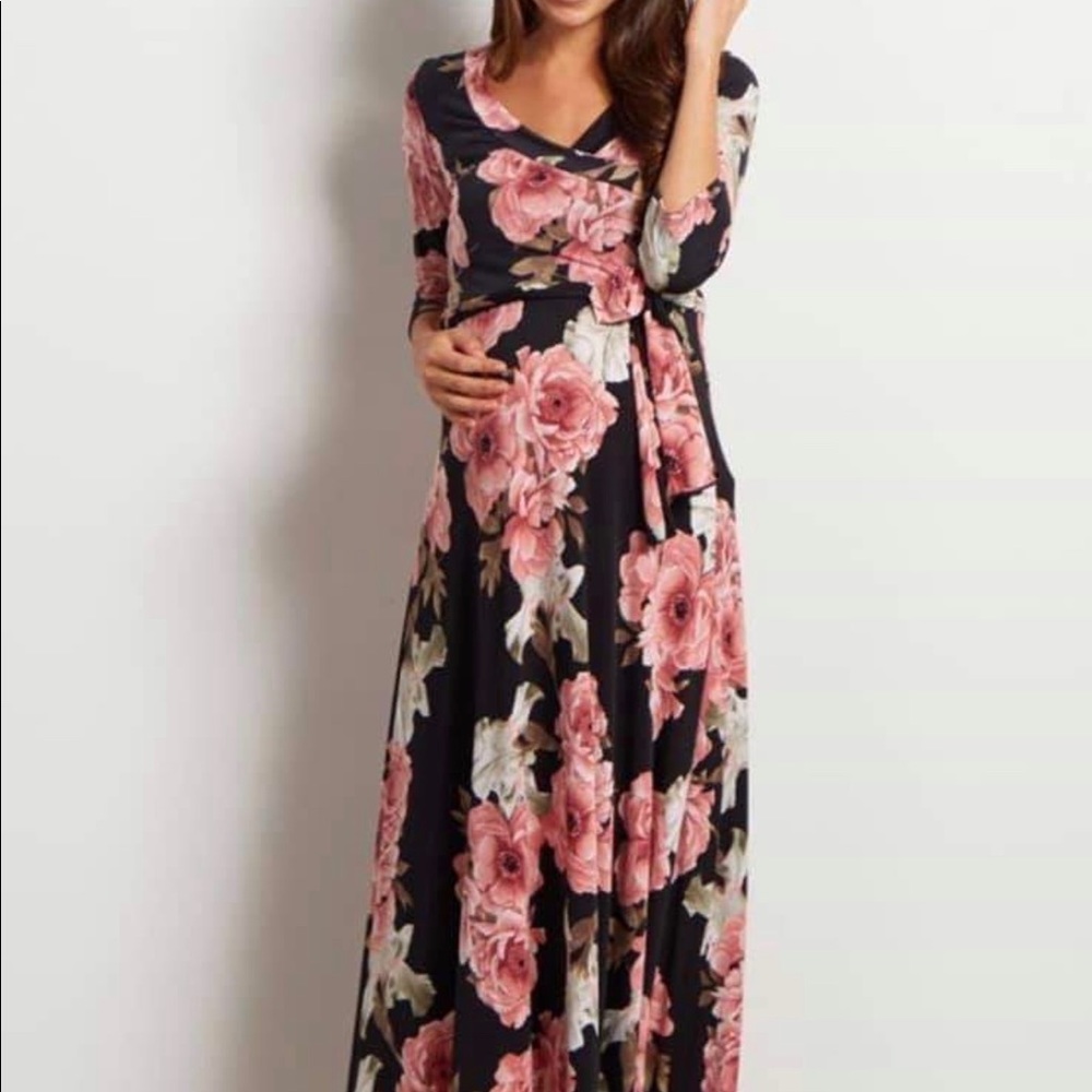 Pink Blush Maternity Dress